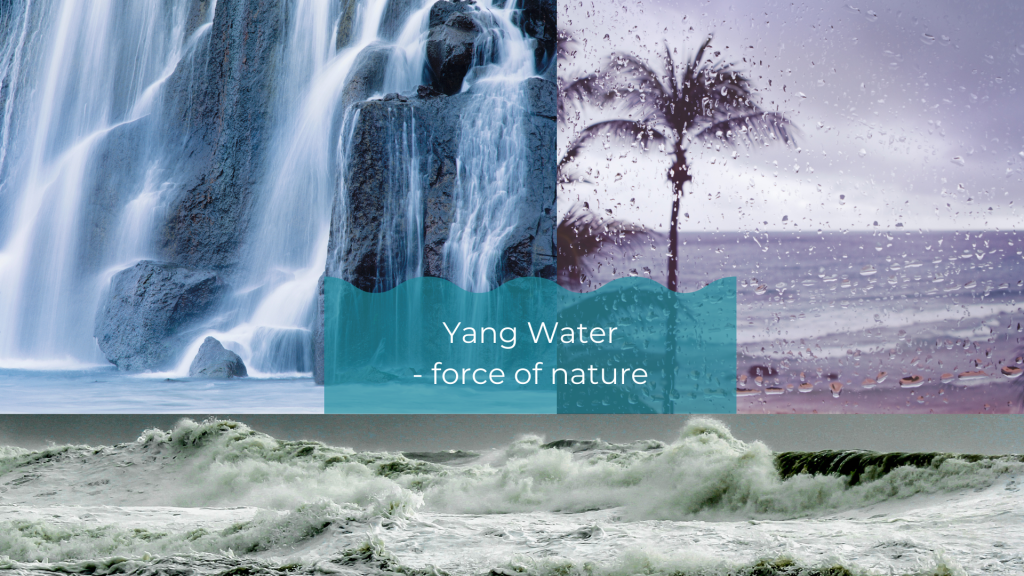 Feng Shui Water Element Waterfall and sea